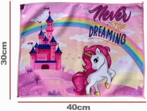 tovaglietta unicorno arcobaleno
